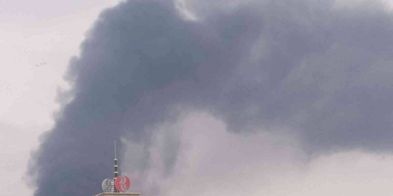 Elazığ stadyumunda yangın