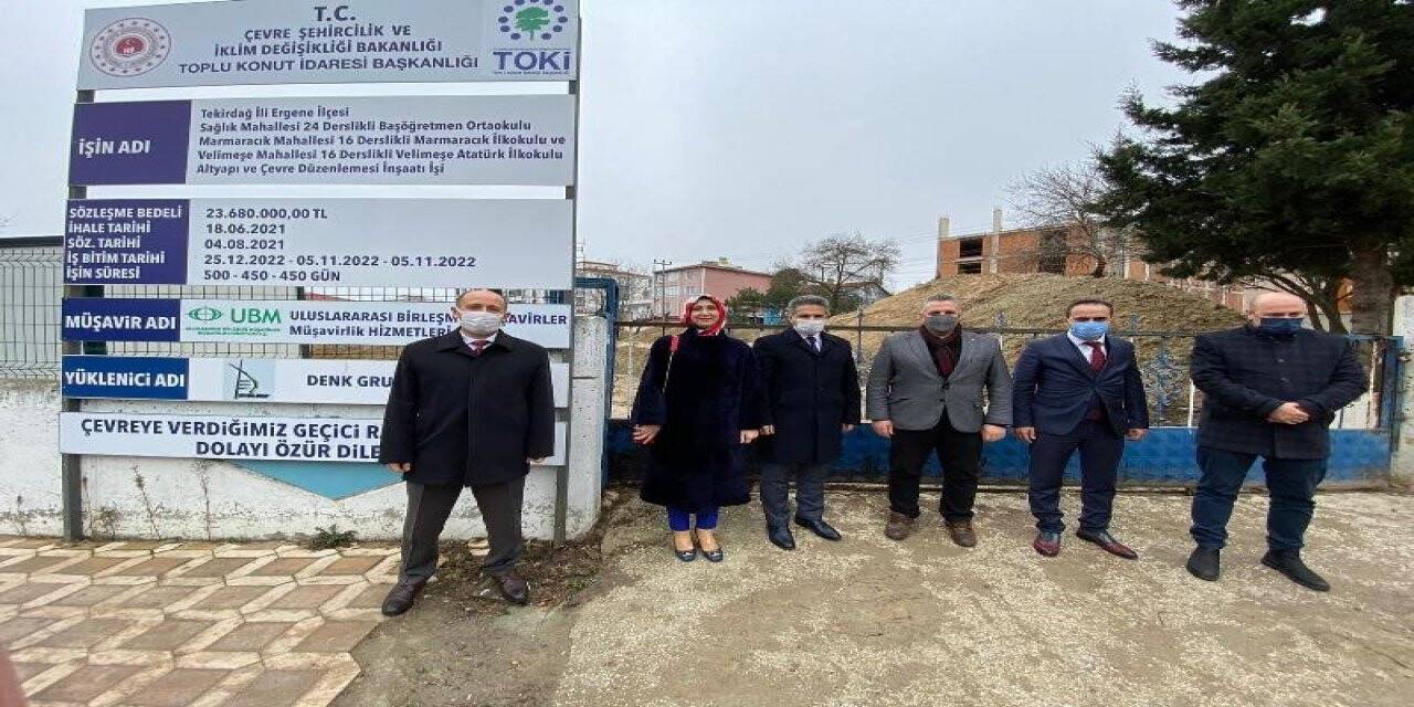 Okul yapım çalışmaları sürüyor