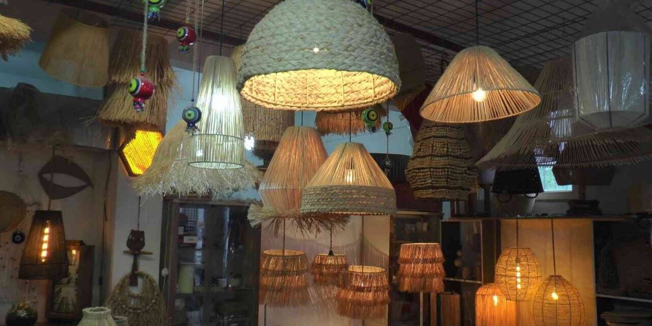 Pendik’te iple örülen dekoratif ürünler sanat eserine dönüşüyor