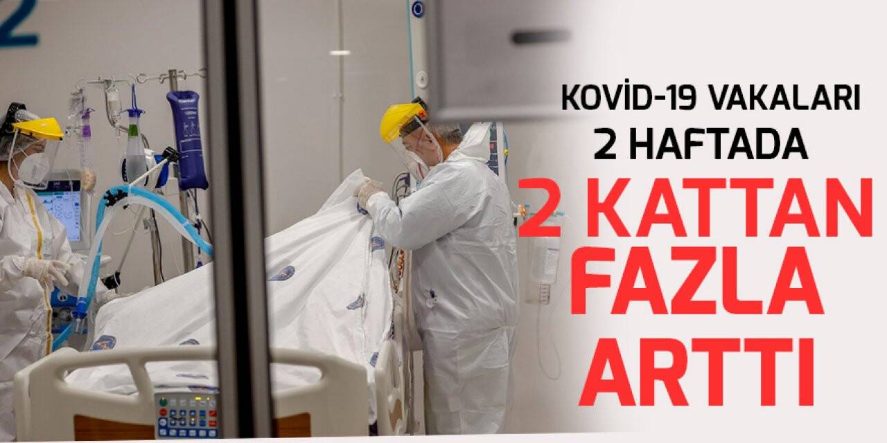 Kovid-19 vakaları 2 haftada 2 kattan fazla arttı