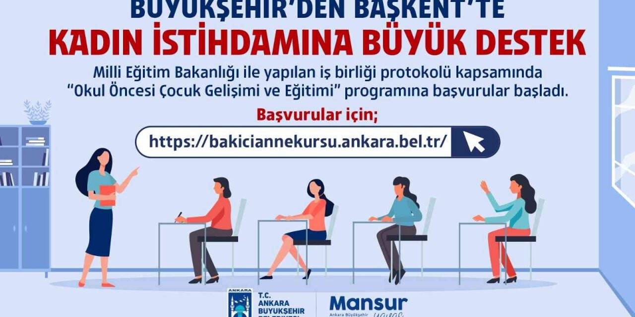 Başkent’te kadın istihdamına katkı: Okul öncesi çocuk gelişimi ve eğitimi