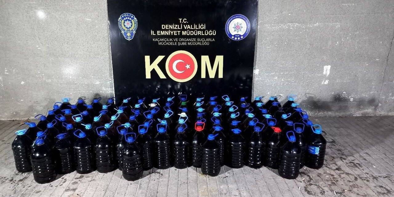 Litrelerce sahte alkol piyasaya sürülmeden yakalandı