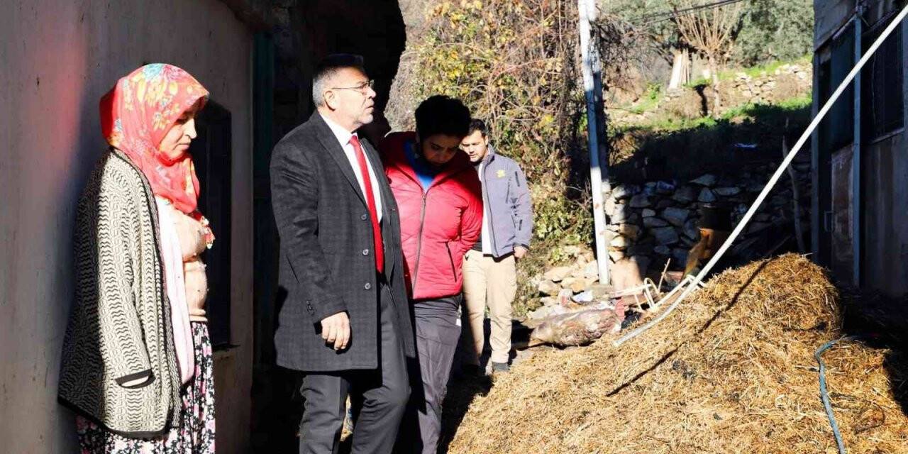 Başkan Güler, Akçaköy’de evleri yanan Anlaş Ailesi’ni ziyaret etti