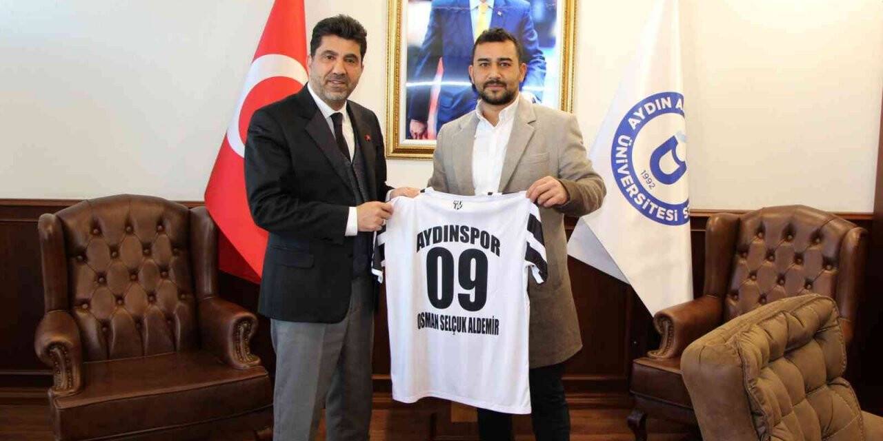 Aydınspor’dan Rektör Aldemir’e ‘forma’ jesti