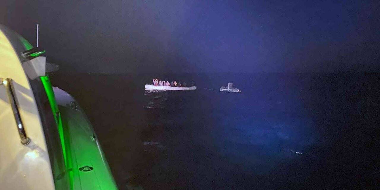 Dalaman ve Marmaris açıklarında 64 göçmen kurtarıldı
