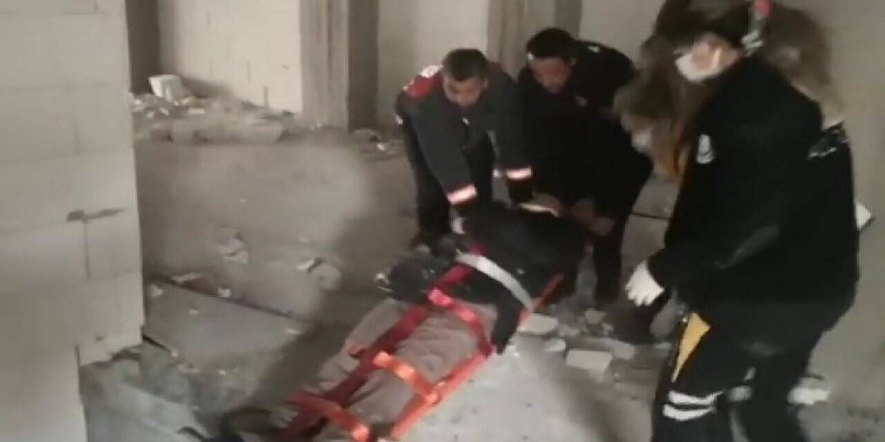 Malatya’da inşaatta düşen bir kişi yaralandı