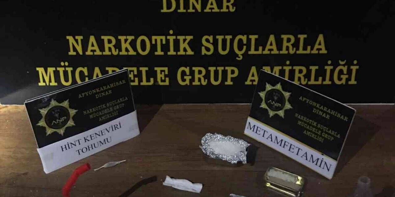 Dinar’da uyuşturucu operasyonu: 3 gözaltı