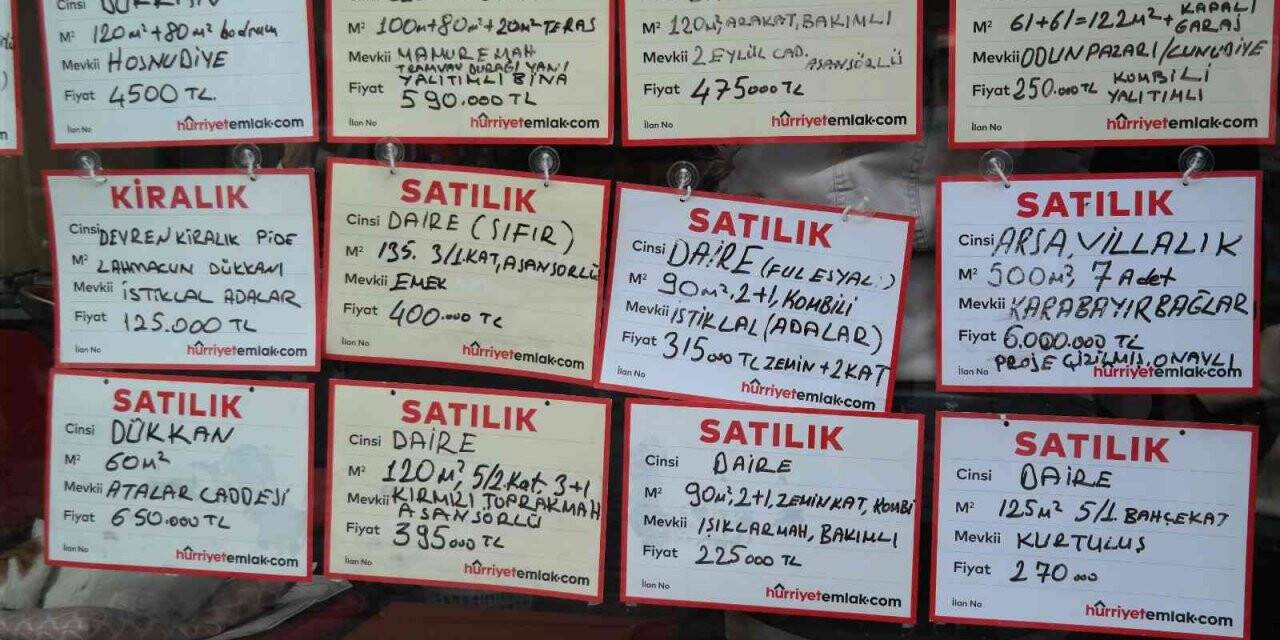 Dövizle birlikte artan konut fiyatları düşüşe aldırış etmedi