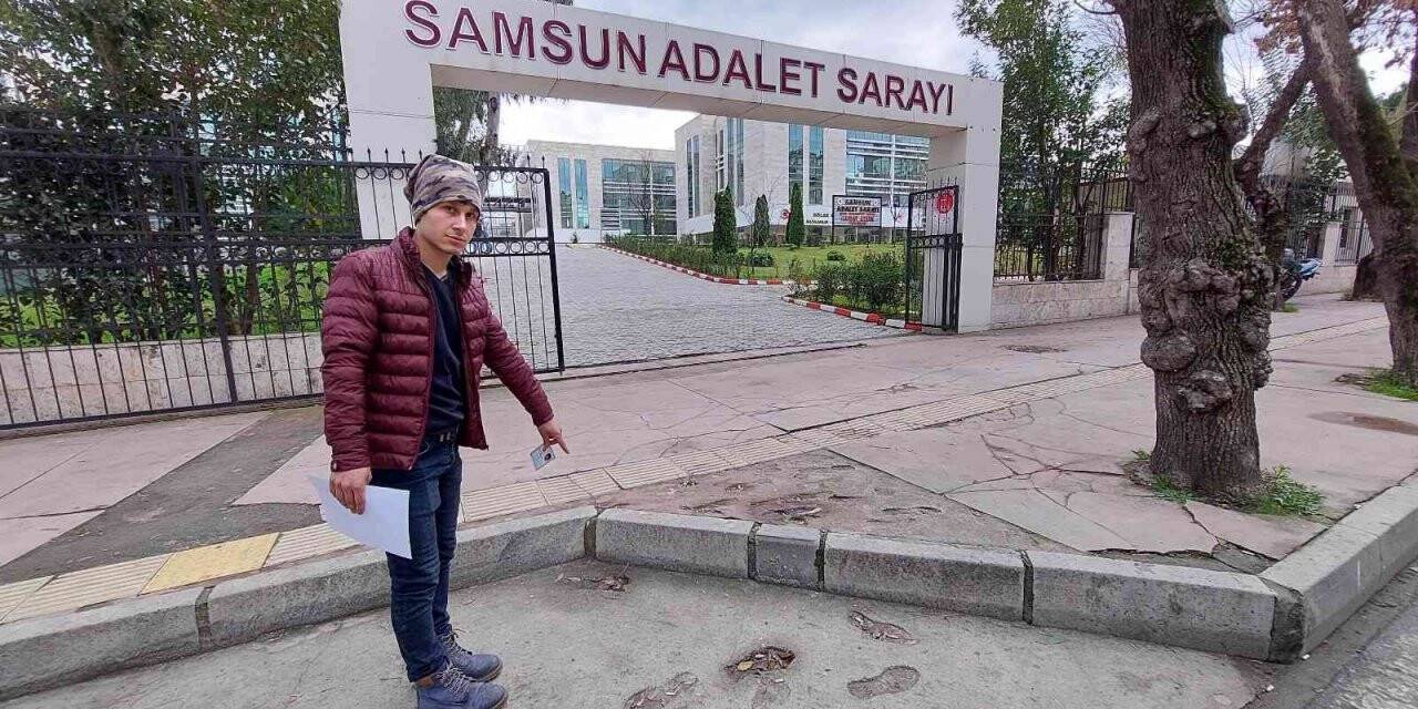 Adliye önünde bisikleti çalındı