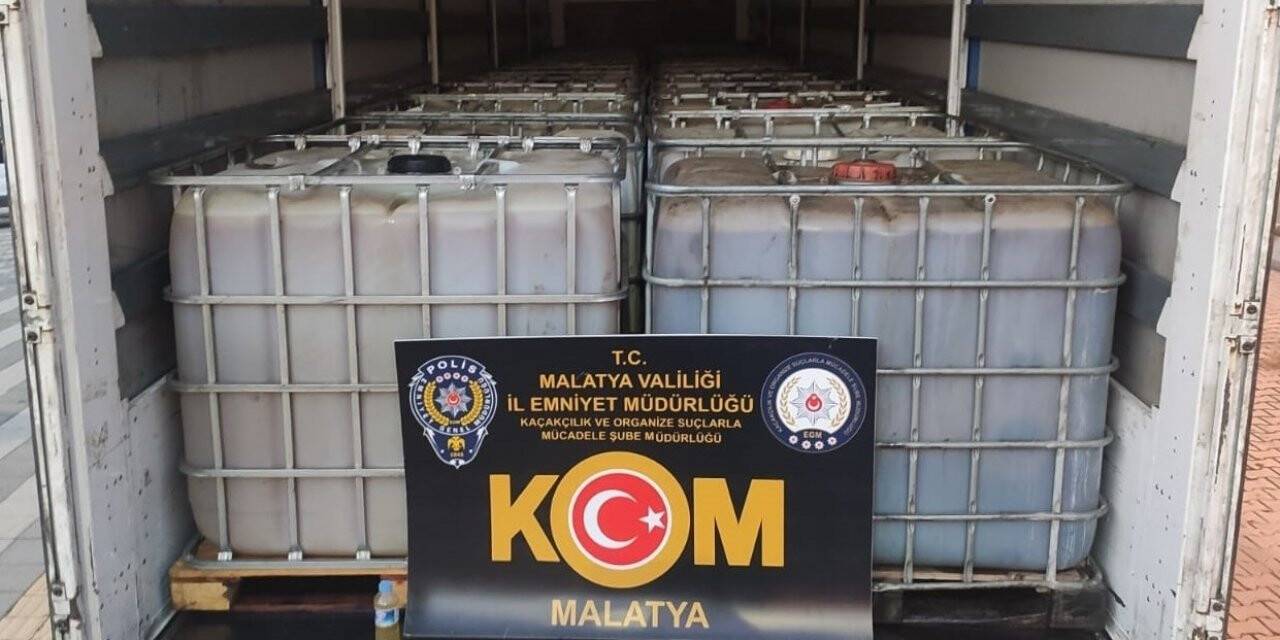 Malatya’da 25 bin litre kaçak akaryakıt ele geçirildi
