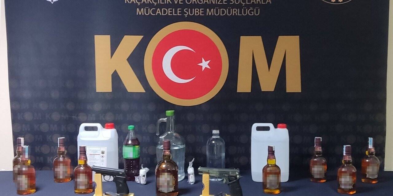 Kastamonu’nun üç ilçesinde eş zamanlı sahte alkol operasyonu