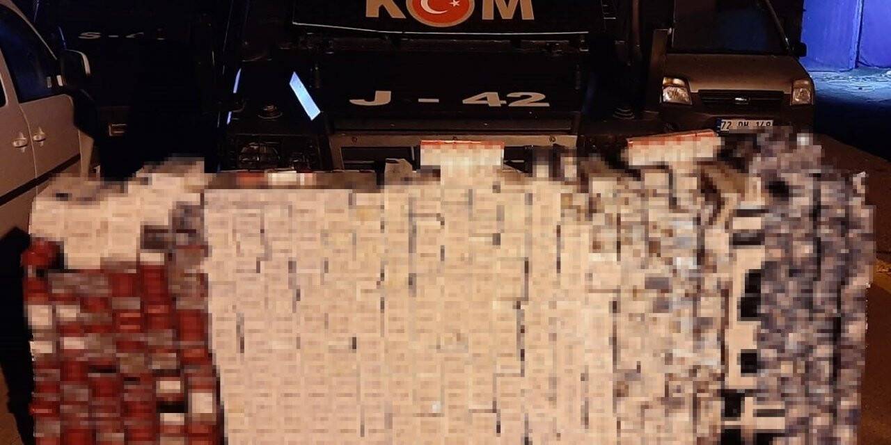 Batman’da 9 bin 210 paket gümrük kaçağı sigara ele geçirildi