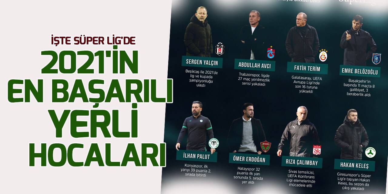 İşte Süper Lig'de 2021'in en başarılı Türk teknik direktörleri