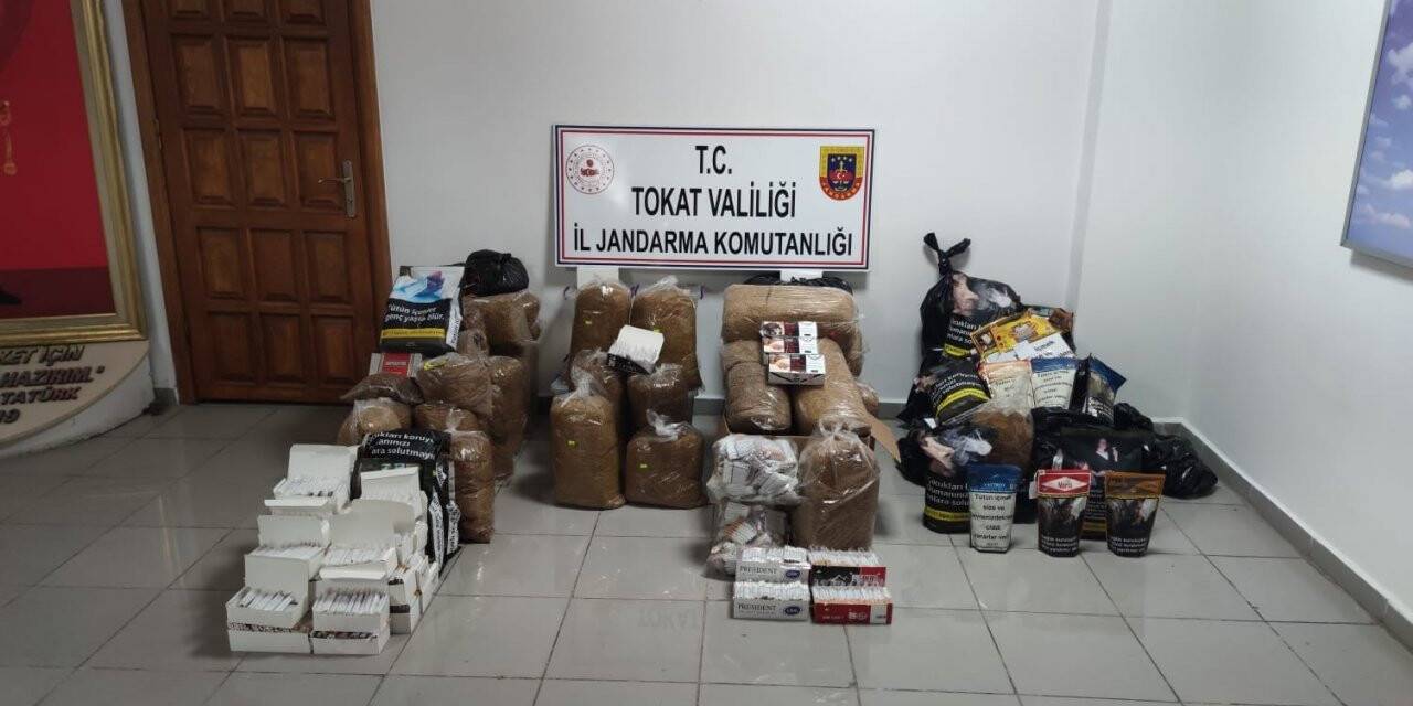Tokat’ta kaçak tütün operasyonu