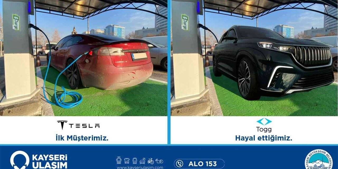 Kayseri Ulaşım A.Ş.’den elektrikli araçlar için şarj ünitesi