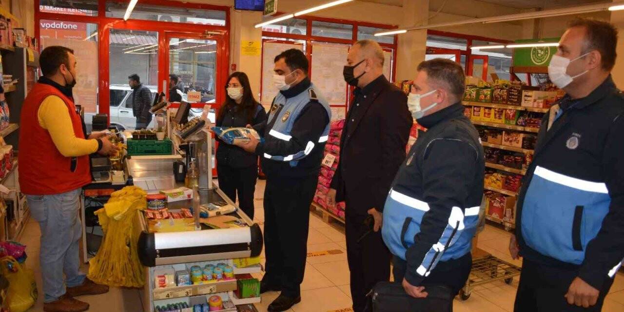 Kırıkhan’da marketler denetlendi