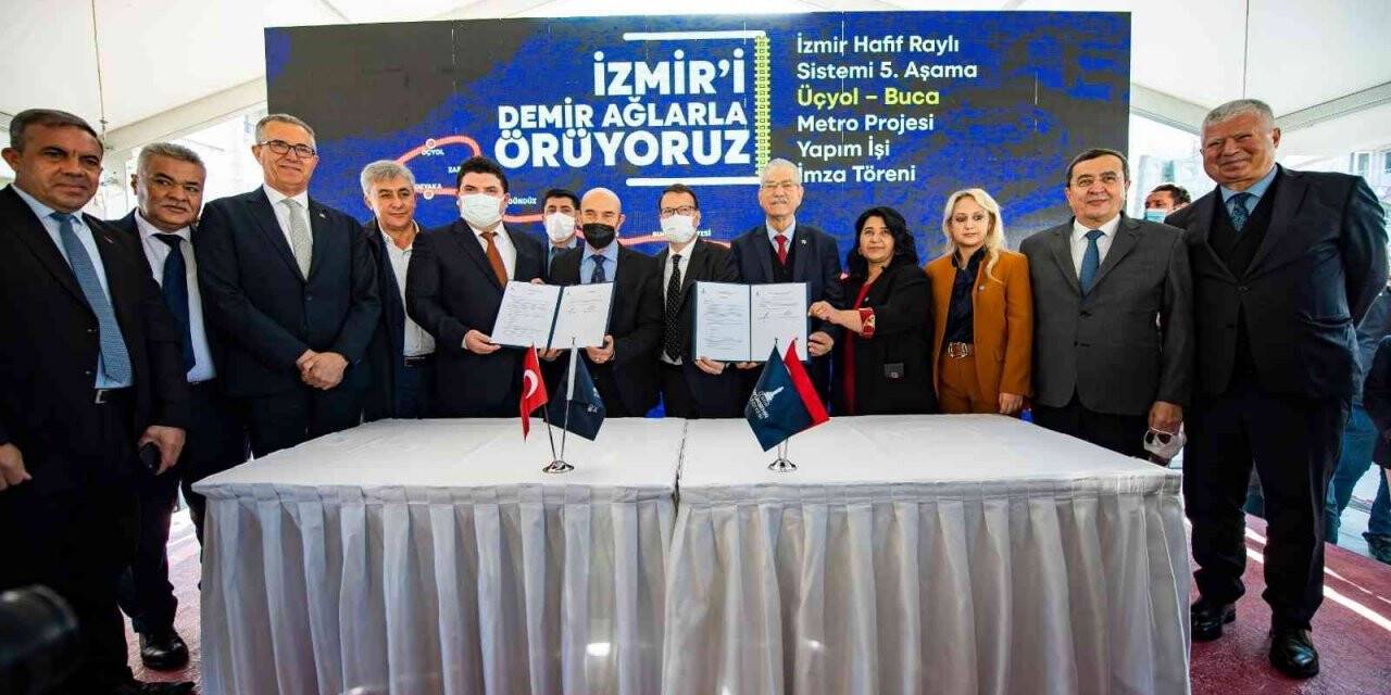 Buca Metrosu’nun yapım sözleşmesi imzalandı: Temeli 14 Şubat 2022’de atılacak