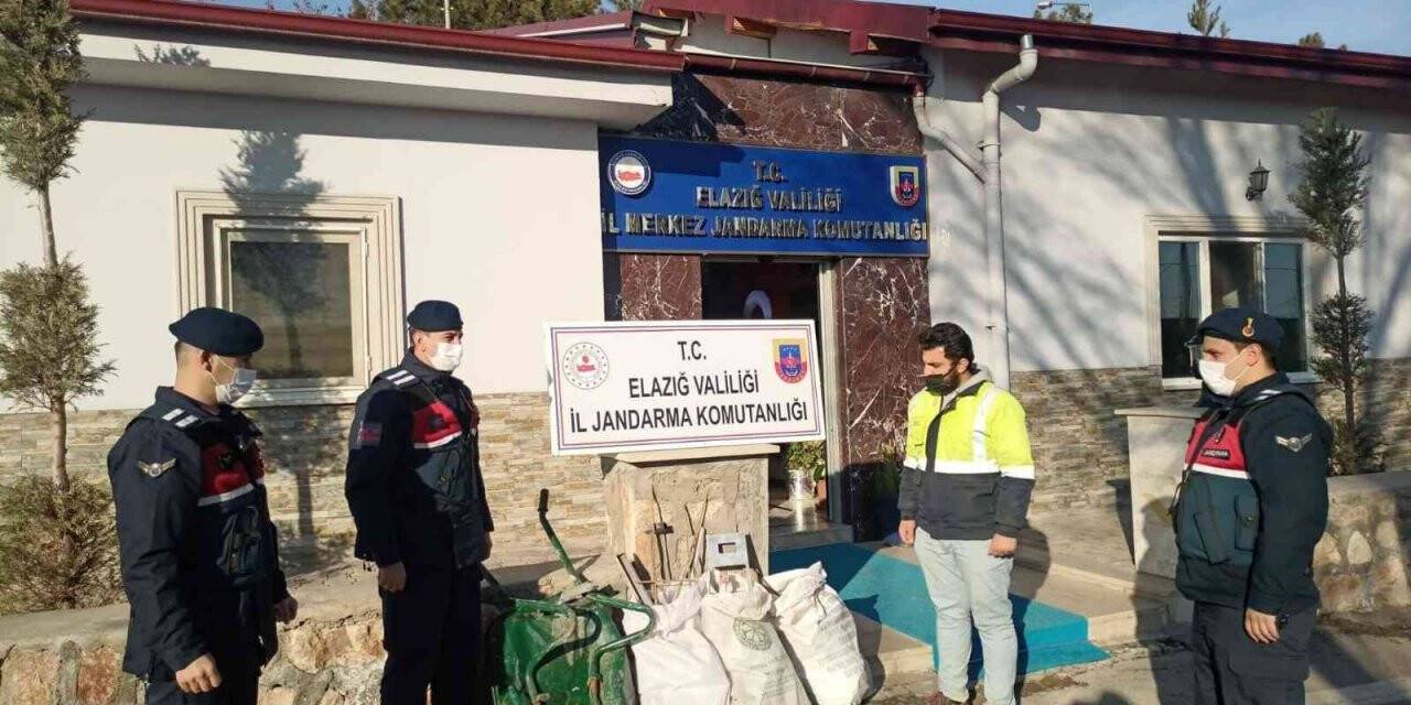 Elazığ’da demir malzeme çalan 5 şüpheli yakalandı