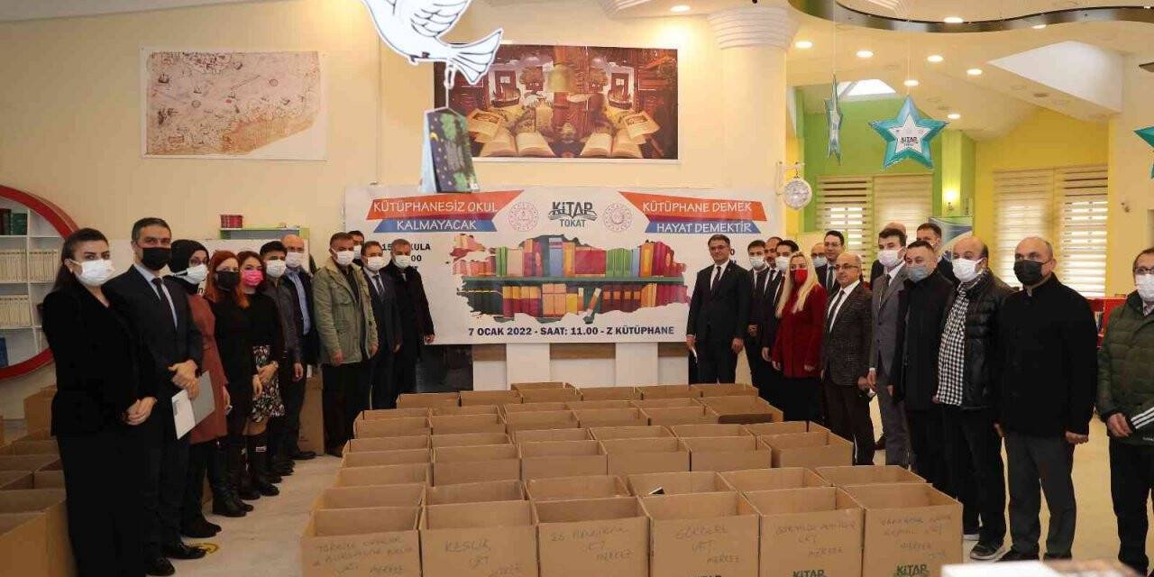 Tokat’ta 155 okul kütüphanesine 80 bin kitap