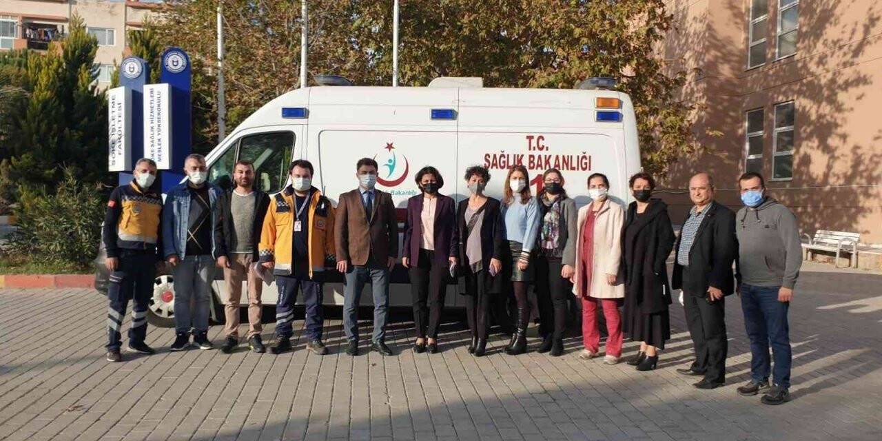 Söke Sağlık Hizmetleri MYO’ya eğitim amaçlı ambulans desteği sağlandı
