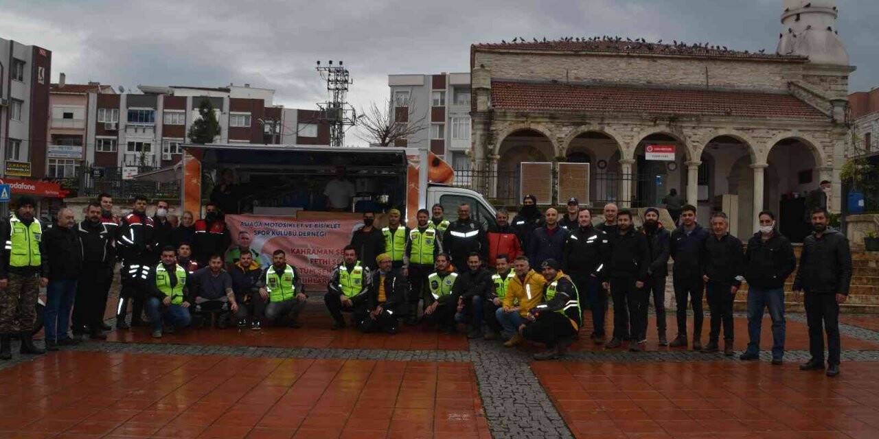 Aliağa’da kahraman şehit Fethi Sekin için lokma hayrı yapıldı