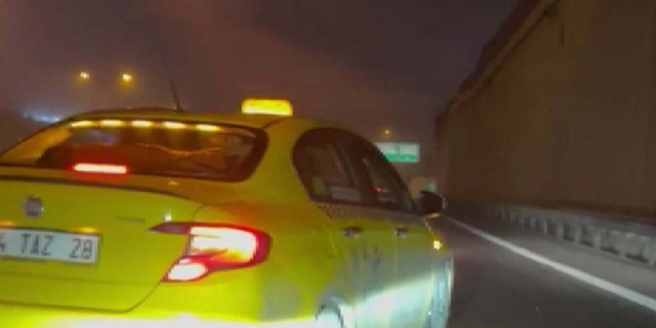 TEM Otoyolu’nda beyzbol sopalı taksici dehşeti