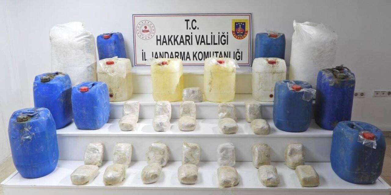 Yüksekova’da İHA destekli operasyonda 30 kilo eroin ele geçirildi