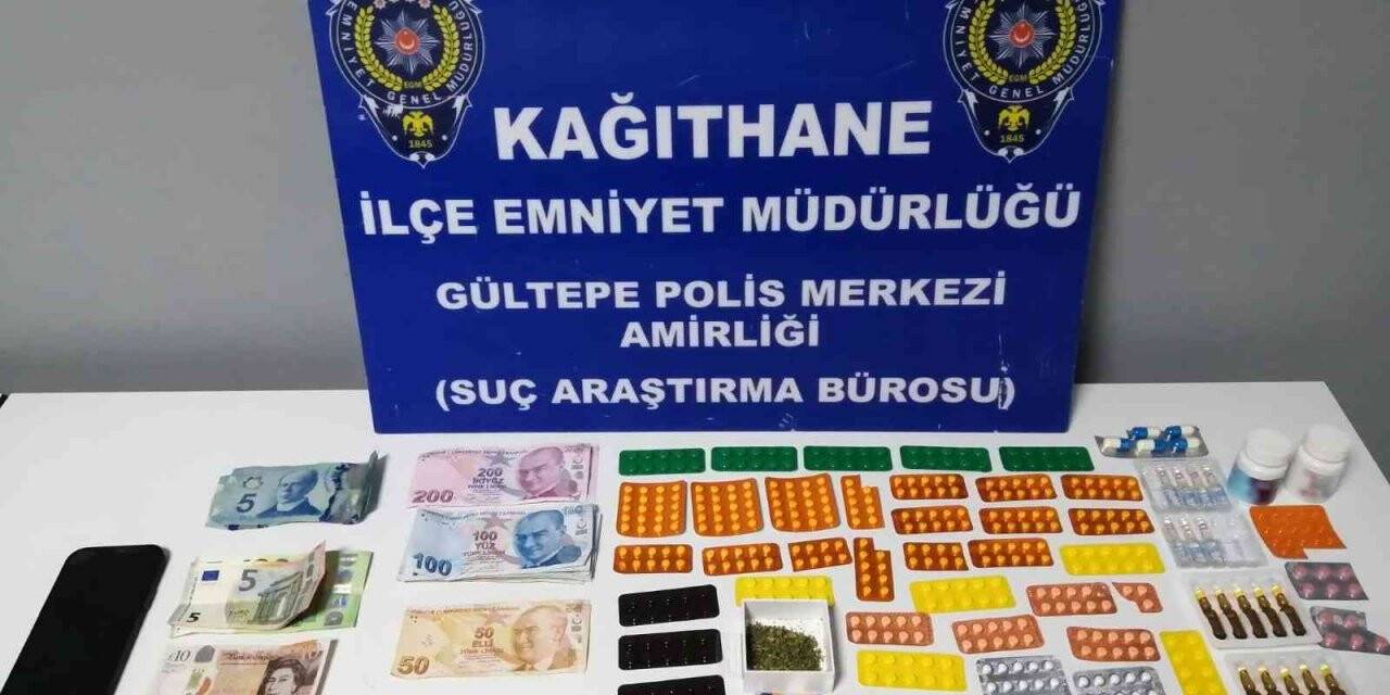 Kağıthane’de uyuşturucu taciri serum şeklindeki uyuşturucu ile yakalandı