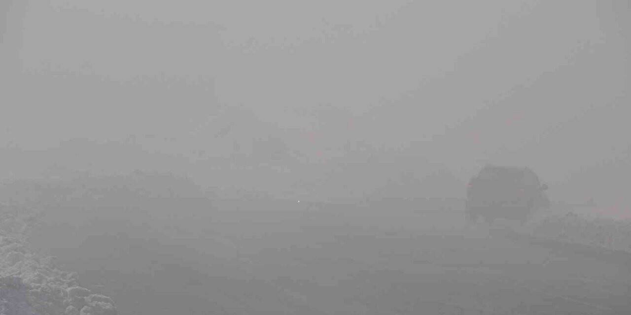 Yüksekova’da yoğun sis: Görüş mesafesi 10 metreye düştü