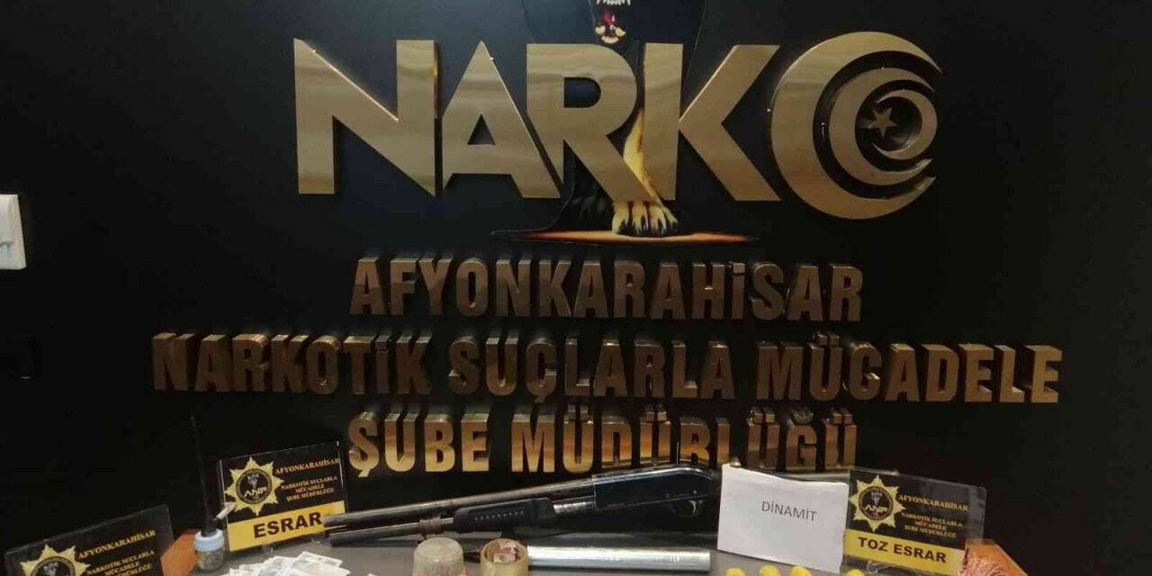 Uyuşturucu baskını yapılan evden dinamit çıktı