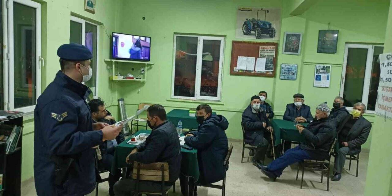 Jandarmadan köylerde hırsızlık ve dolandırıcılığa karşı bilgilendirme çalışması