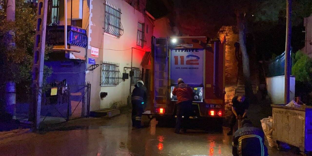 Evde sigaradan yangın çıktı