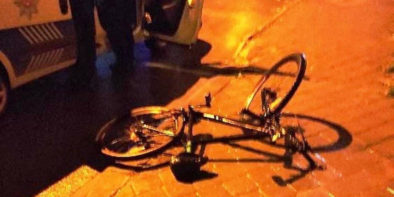 Bisikletle polisten kaçış uzun sürmedi