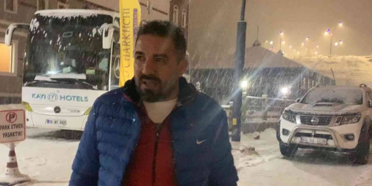 Sarıkamış’a beklenen kar geldi