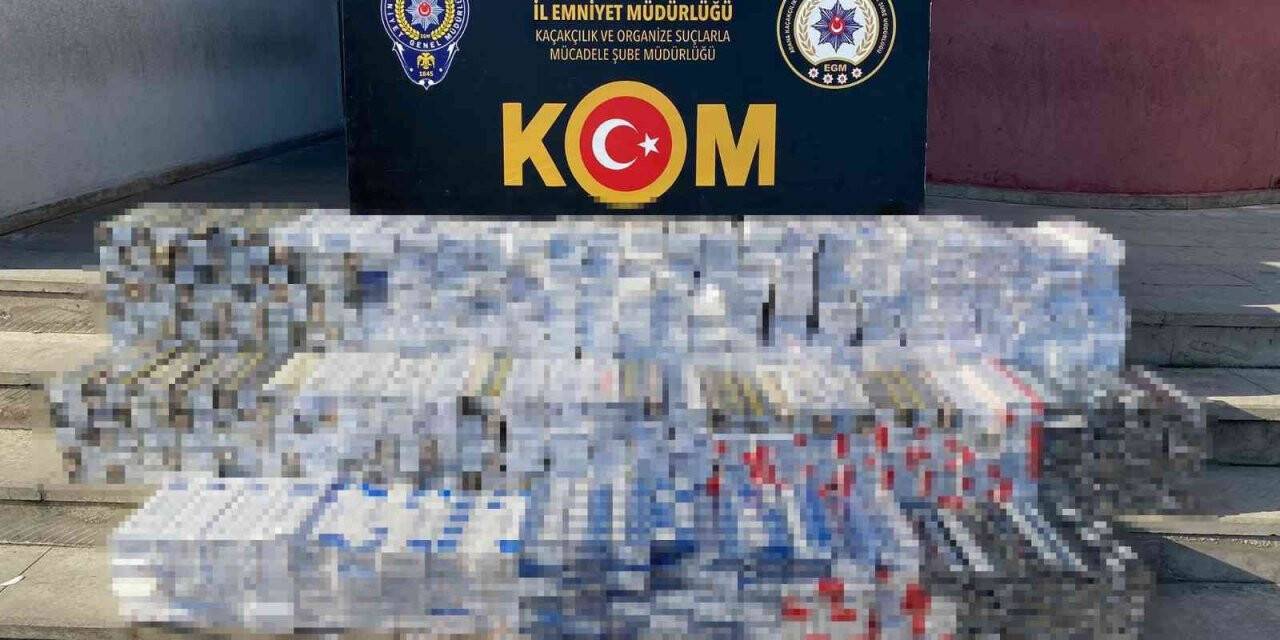 Kargo ile sigara kaçakçılığına polis engeli
