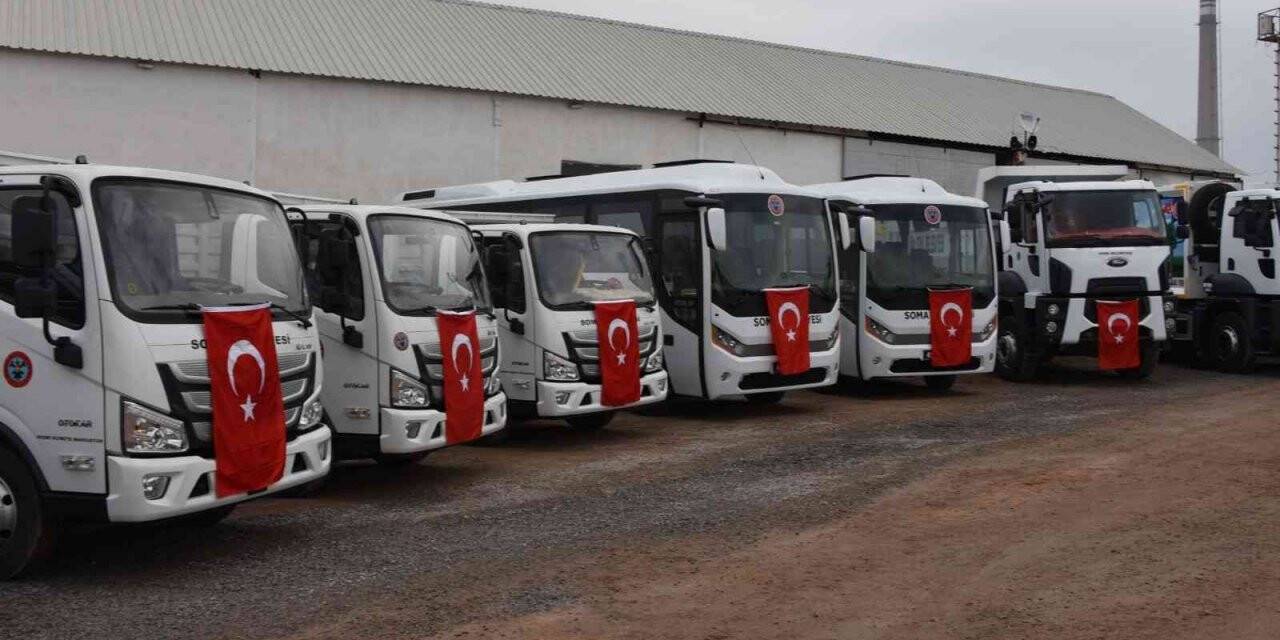 Soma Belediyesi araç ve iş makineleri parkurunu güçlendirdi