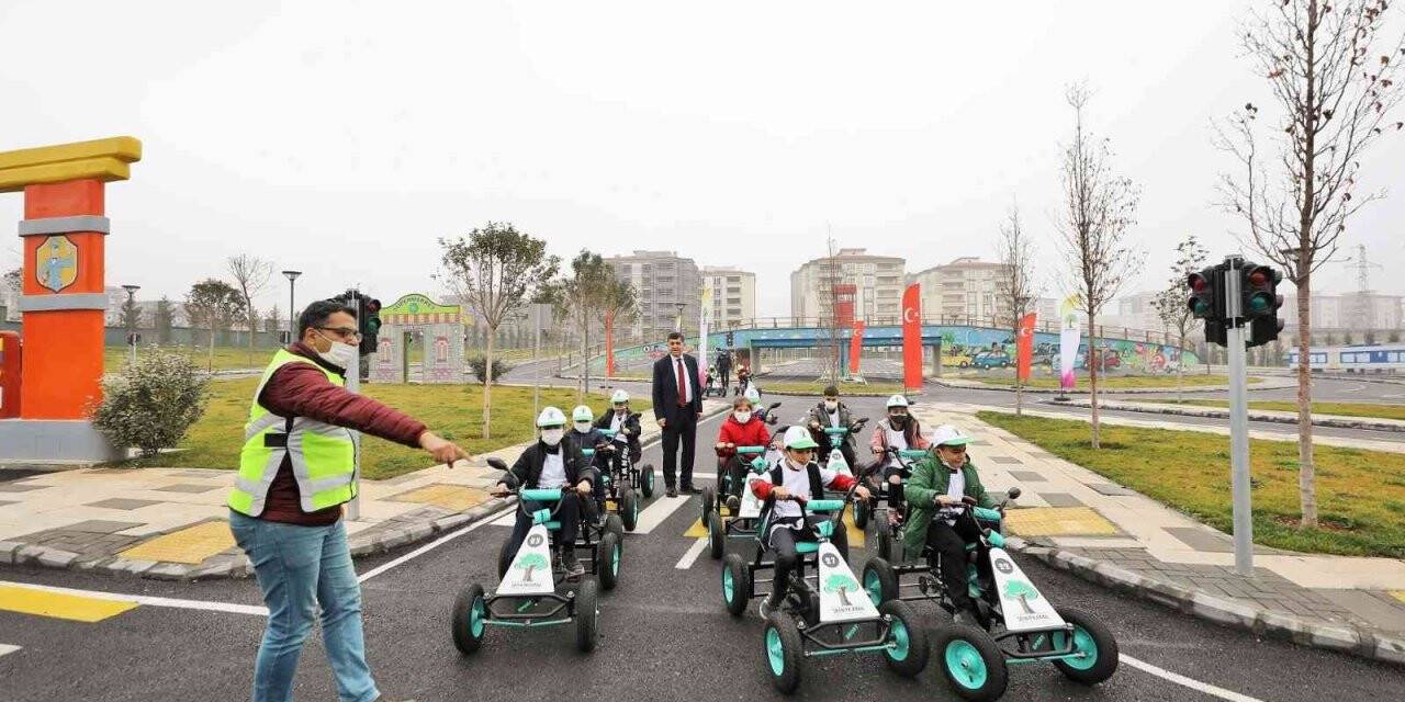 Şehitkamil trafik eğitim parkı’nda eğitimler sürecek