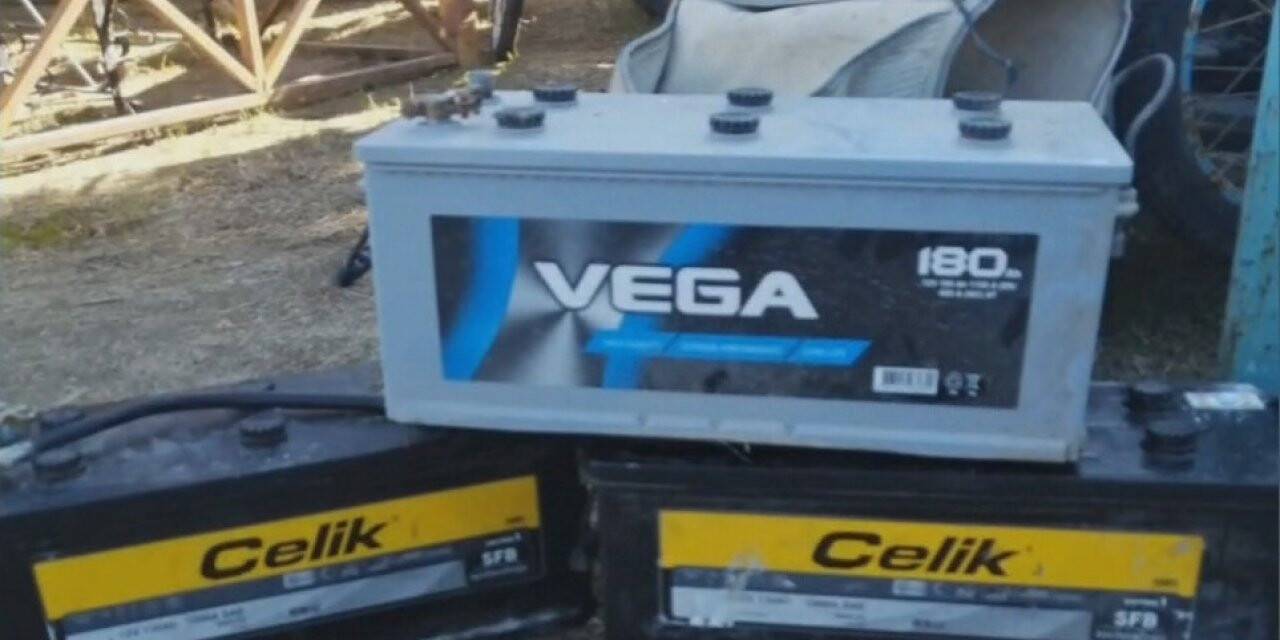 Akü hırsızlığı zanlısı yakalandı