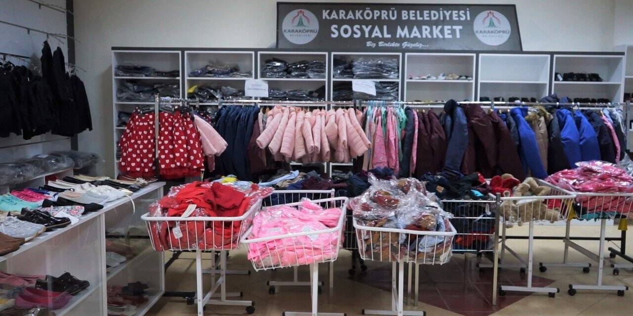 Karaköprü’de sosyal market ile yüzler gülüyor