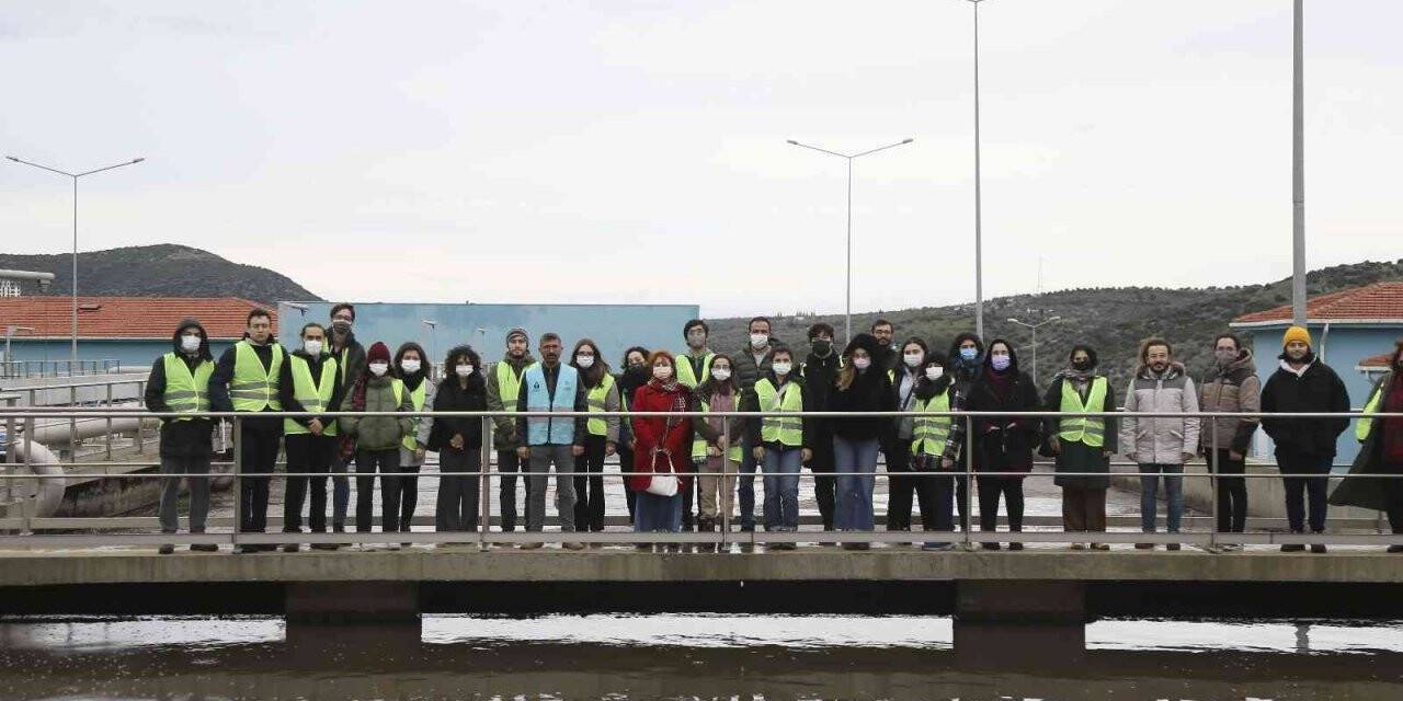 İstanbul’dan gelen üniversite öğrencileri, Aydın Büyükşehir’in arıtma tesisini gezdi