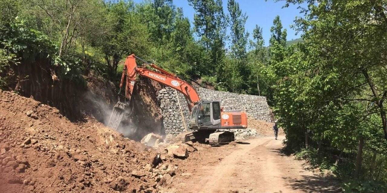 Ordu’da yollara kale gibi duvar