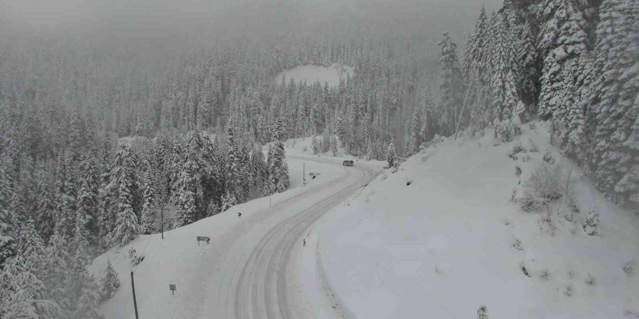 Ilgaz Dağı kar altında kaldı