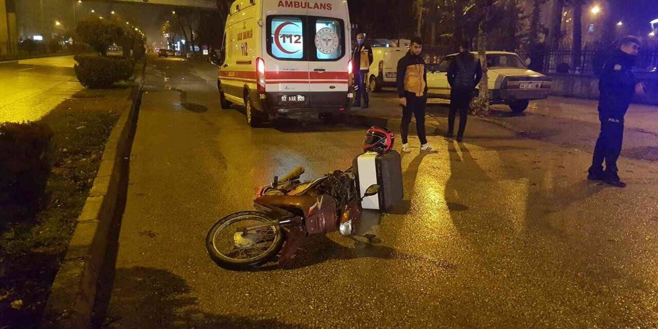 Adıyaman’da, motosiklet devrildi: 1 yaralı