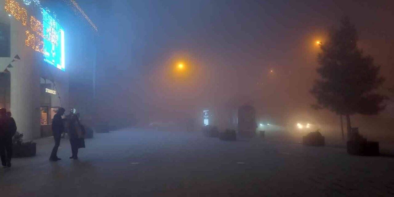 Mardin’de etkili olan sis sürücülere zor anlar yaşattı