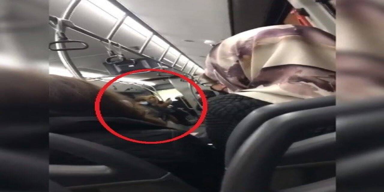 Belediye otobüsünde maskesiz kadın terörü