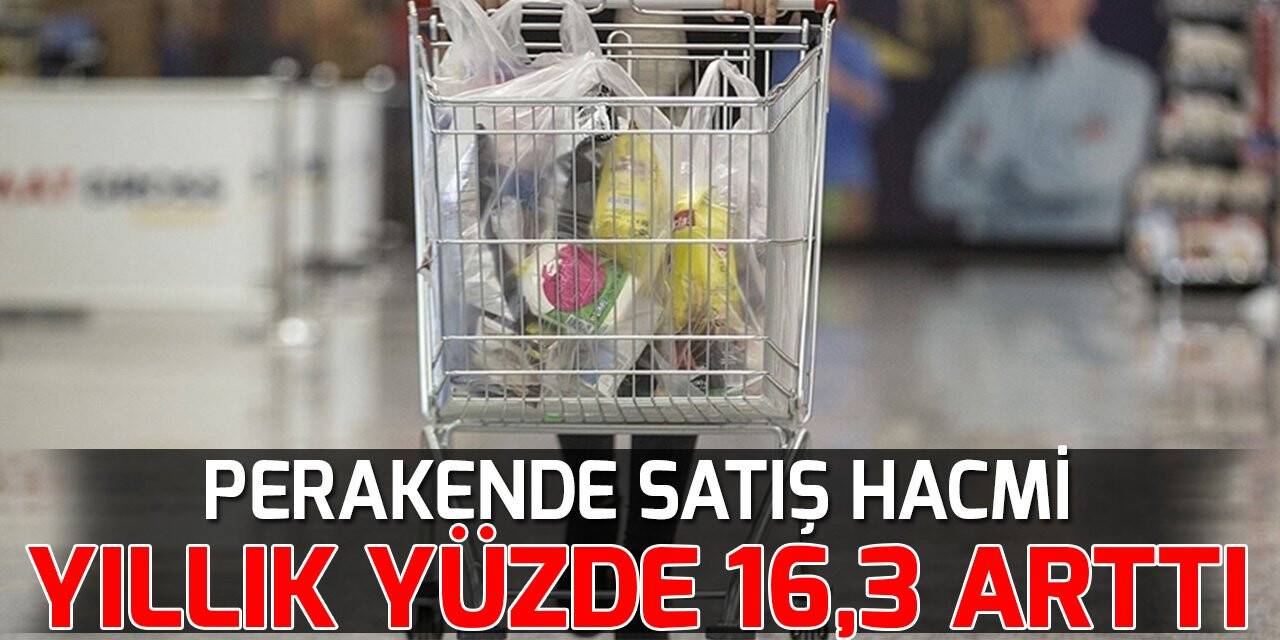 Perakende satış hacmi Kasım 2021'de yıllık yüzde 16,3 arttı