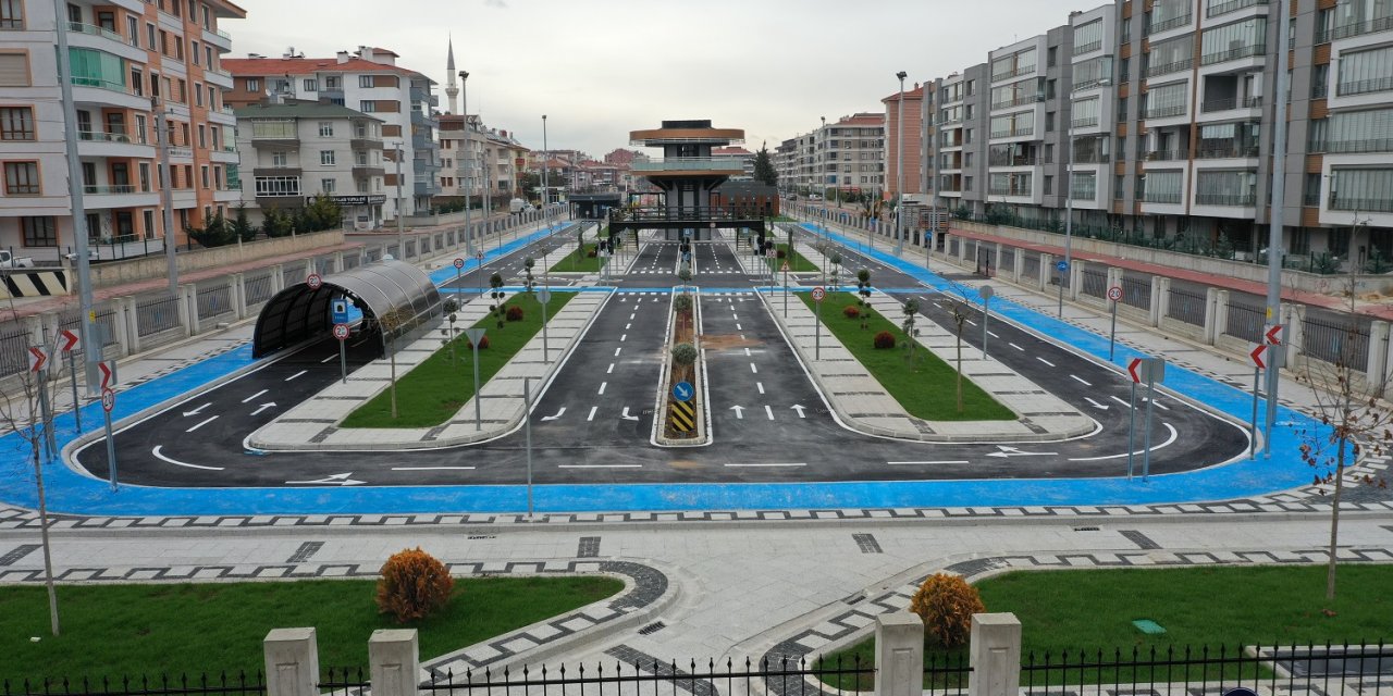 Karatay Trafik Eğitim Parkı açılış için gün sayıyor
