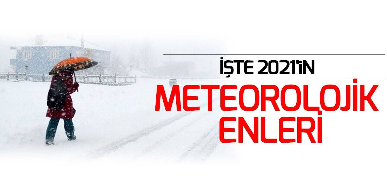 İşte 2021'in meteorolojik enleri
