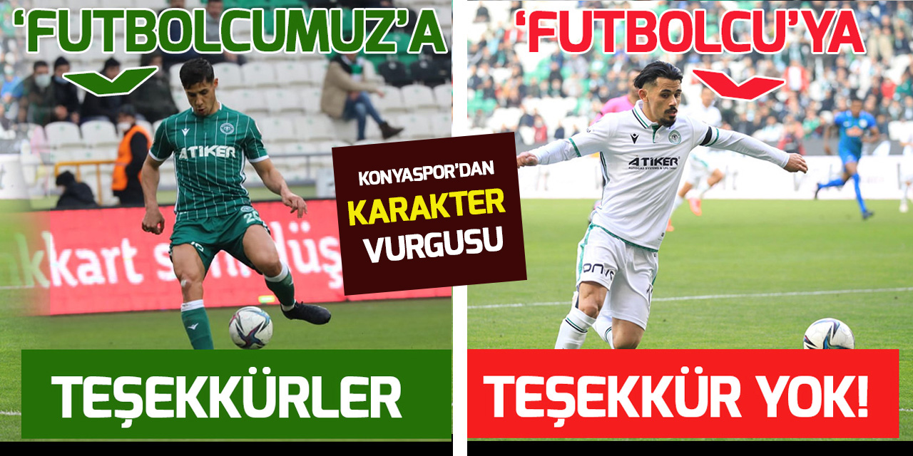 Alper Uludağ'a teşekkür eden Konyaspor'dan "karakter" vurgusu