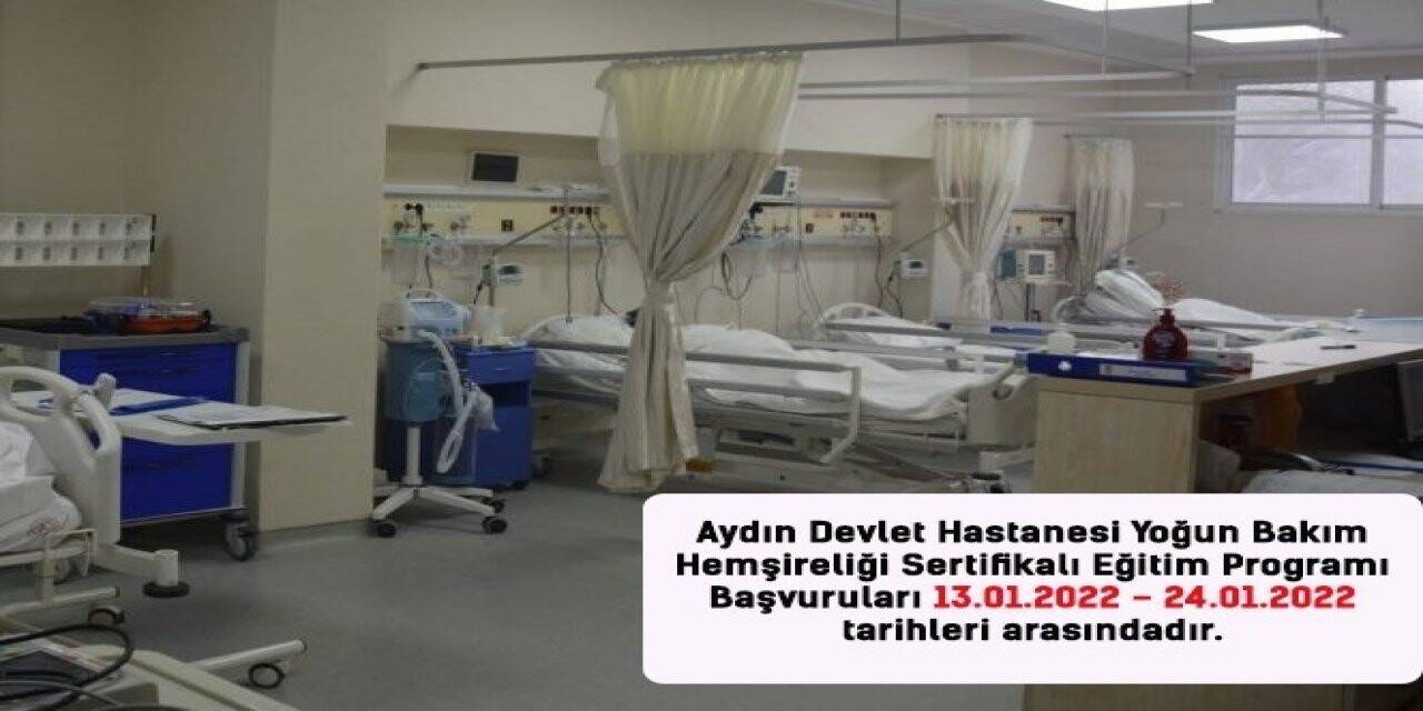 Yoğun Bakım Hemşireliği Sertifikalı Eğitim Programı için başvurular başladı